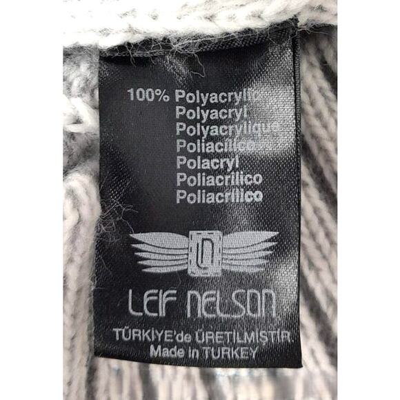 Leif Nelson Ecru Grey Shawl Collar Buckle Strap Cardigan M - Picture 7 of 9